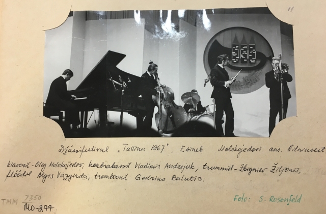 Olego Molokojedovo kvintetas, 1967. Iš asm. Heli Reimann archyvo