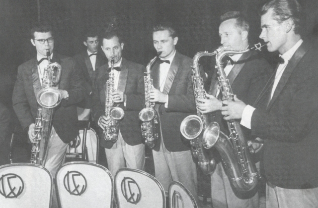 Lietuvos estradinis orkestras, saksofonų grupė, 1960–1961 
