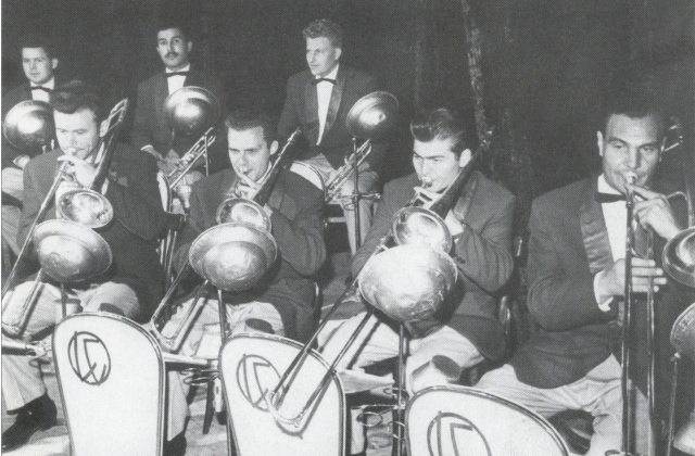 Lietuvos estradinis orkestras, trombonų grupė, 1960–1961 
