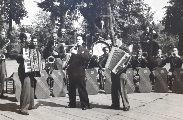 Orkestro muzikantai Balachnoje (Rusija), 1943
