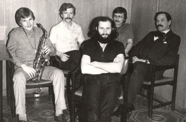 Kvartetas, pirmas iš dešinės Aleksejus Bataševas, 1983. 
Iš asm. Gedimino Laurinavičiaus archyvo